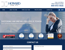 Tablet Screenshot of howardlawpc.com